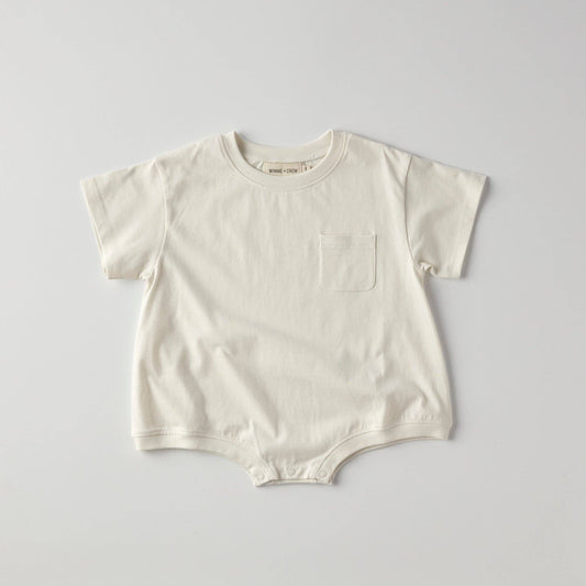 Pocket Romper | Marshmallow